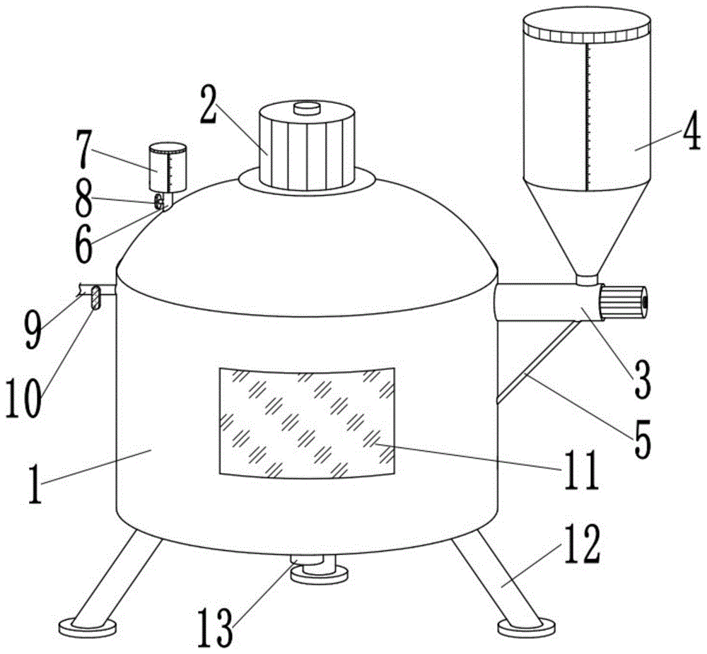 一种摩托车补胎剂生产用反应釜的制作方法