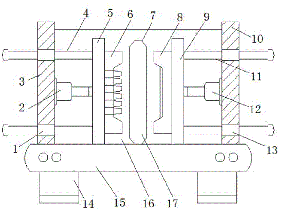 一种简易中空行李箱盖板模具及盖板的制作方法