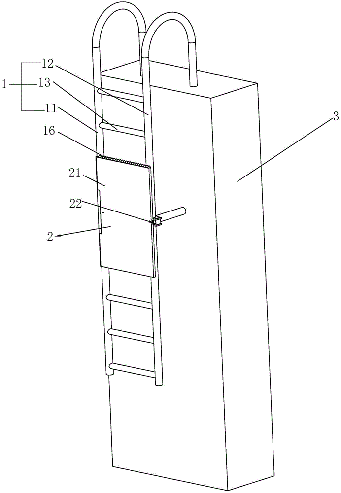 一种爬梯安全扣结构的制作方法