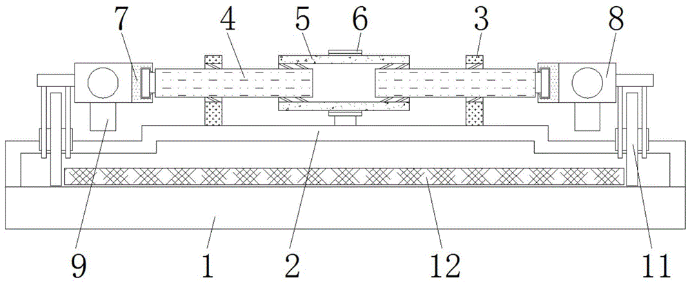 一种根据合成革宽度进行定位的压纹机的制作方法