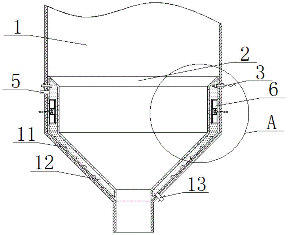 一种料仓用液体循环破拱装置的制作方法