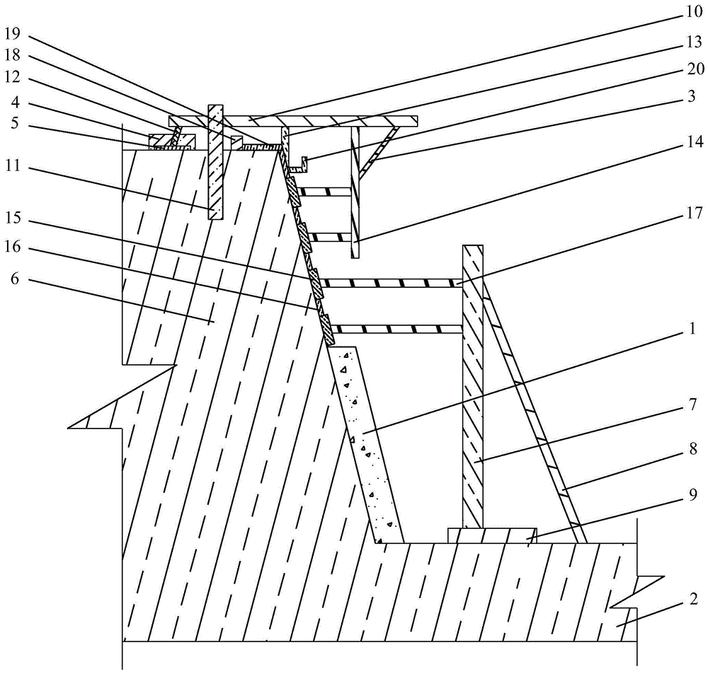 挡土墙拆除临时支撑体系的制作方法