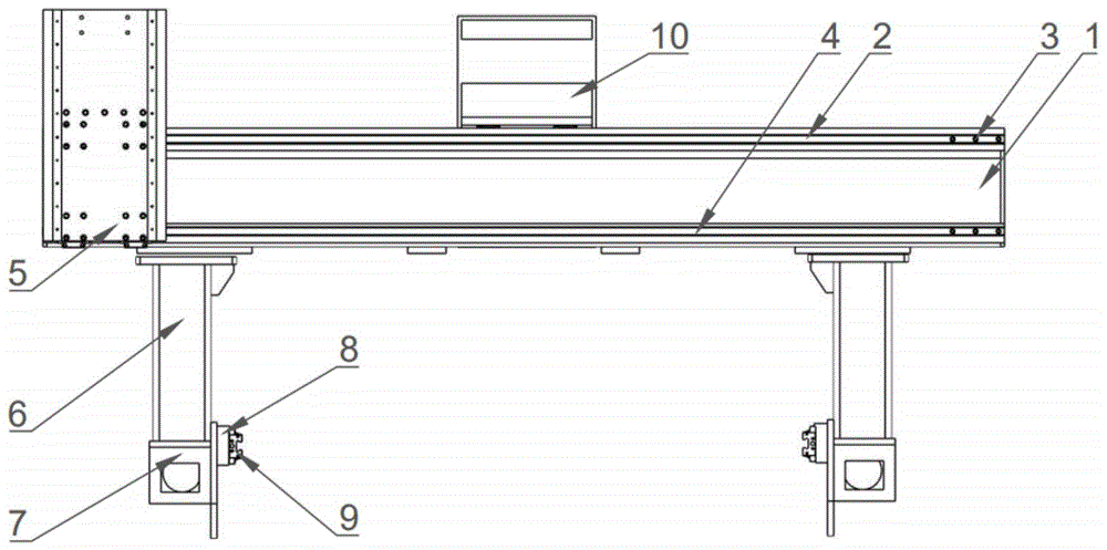 一种数控锯切复合五面加工中心用双面独立轨道横梁组件的制作方法