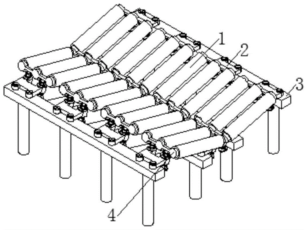 一种悬挂式汽车发动机输送链的固定架的制作方法