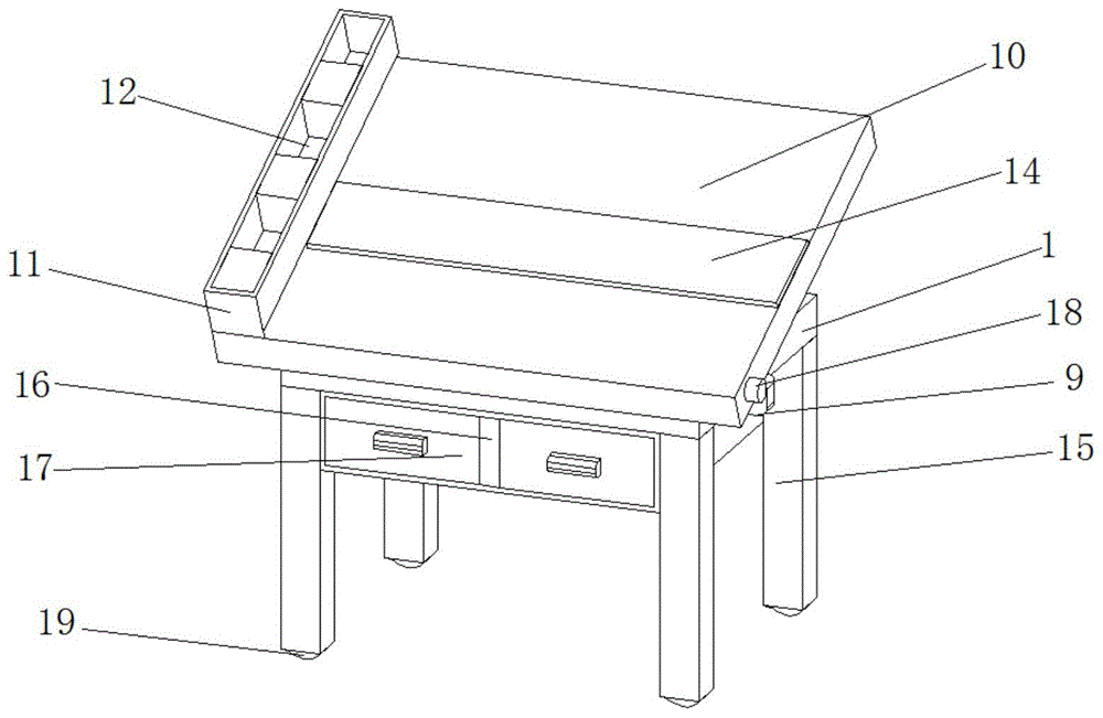 一种多功能绘图桌的制作方法