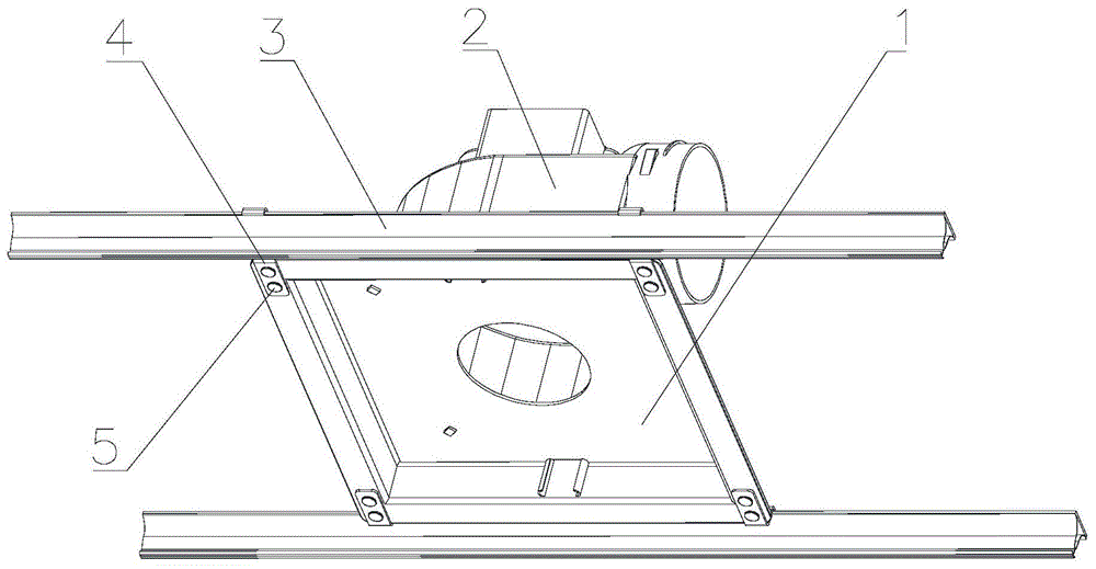 吊顶式换气扇的安装结构的制作方法