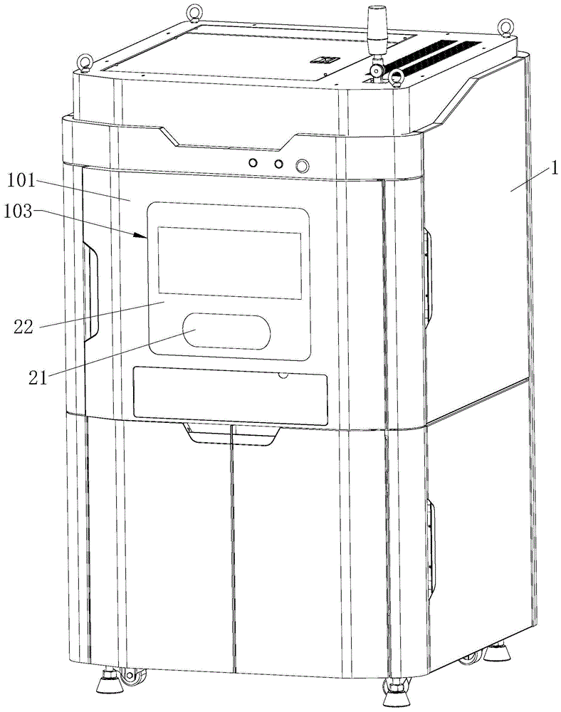 一种3D打印装置的显示屏内嵌结构的制作方法