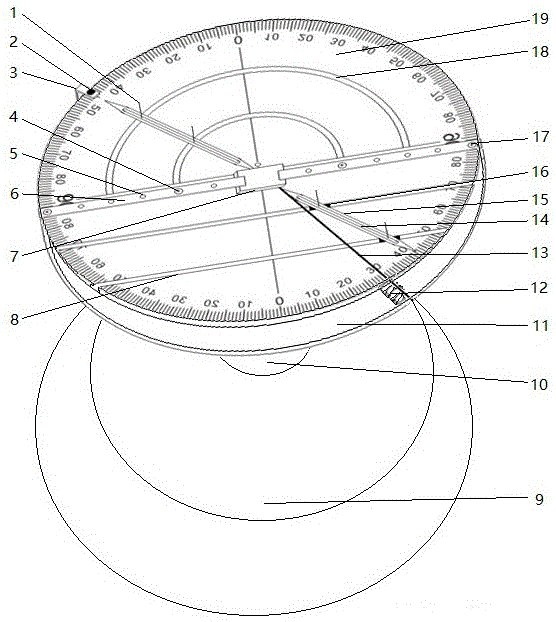 一种测定玻璃折射率实验仪的制作方法