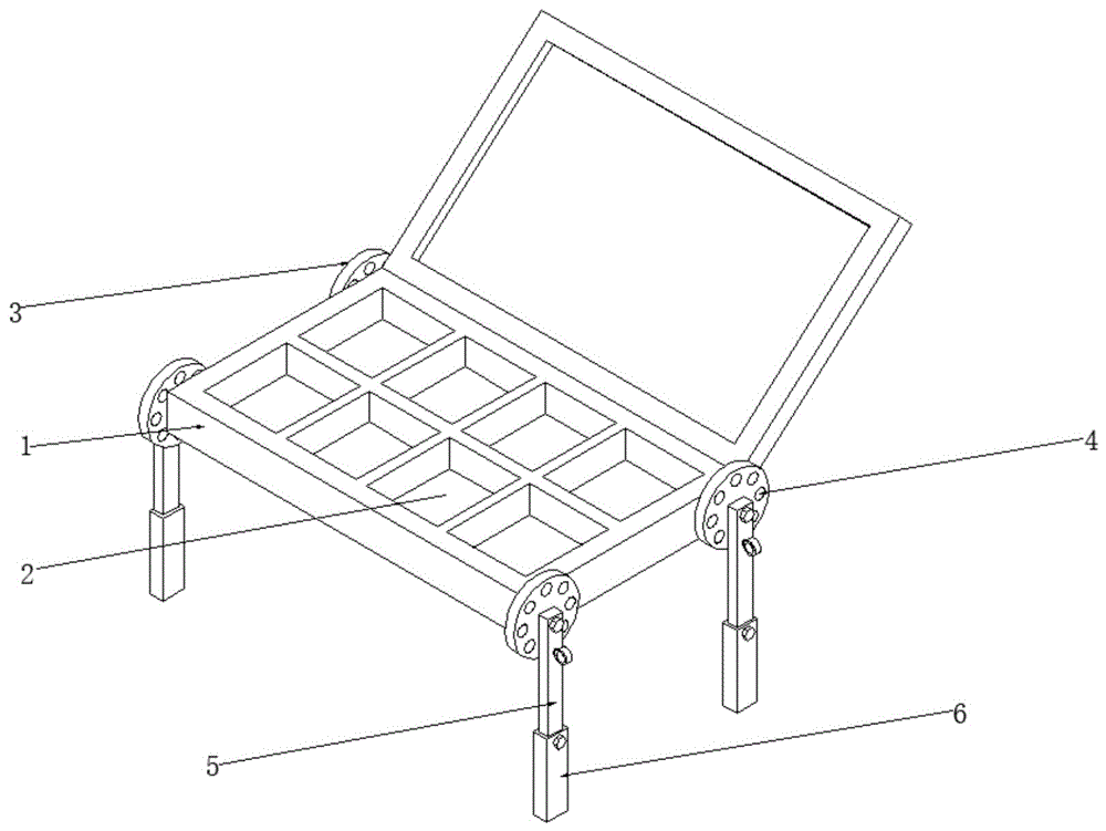 一种绘画教学用颜料箱的制作方法