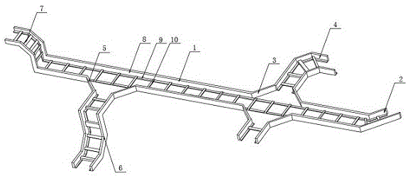 一种梯式电缆桥架的制作方法