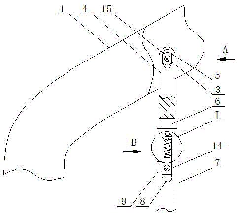 一种拖拉机用机罩固定座支撑结构的制作方法