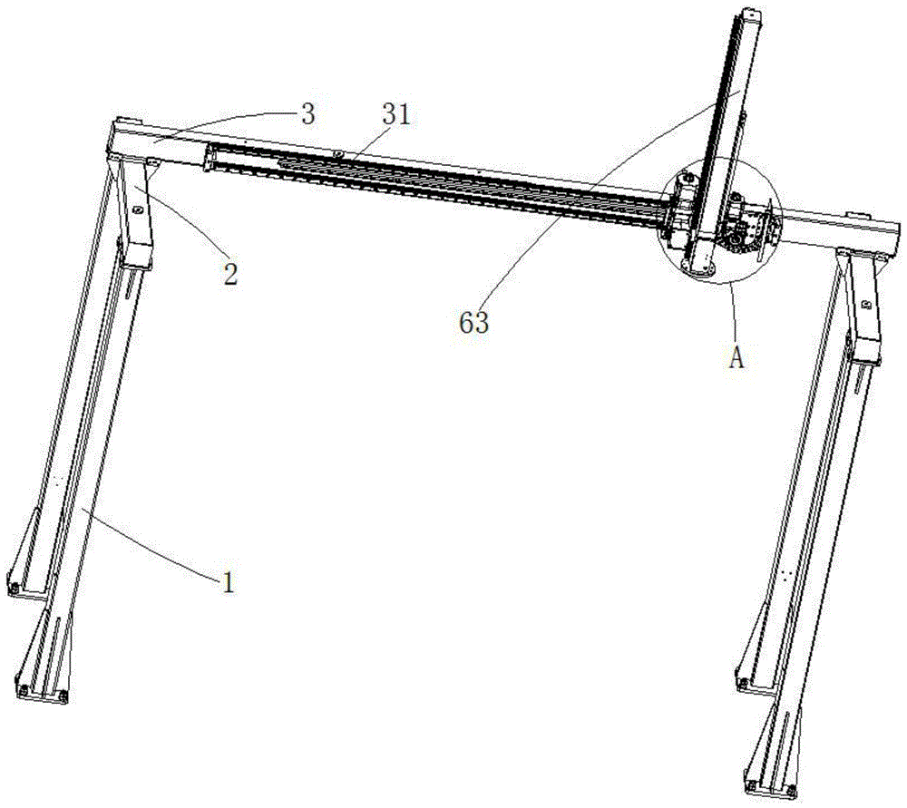 一种龙门机器人的龙门架结构的制作方法