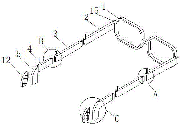 一种佩戴防脱的眼镜框的制作方法