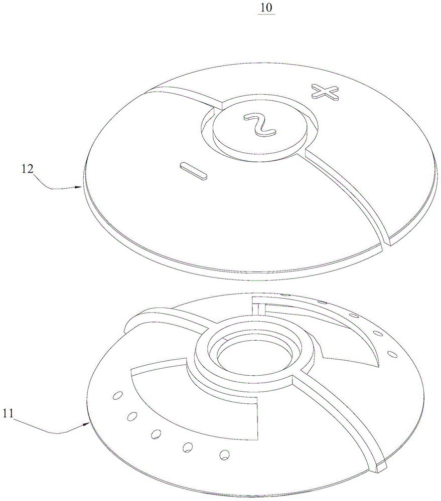 免组装加工的圆形按键注塑模具的制作方法