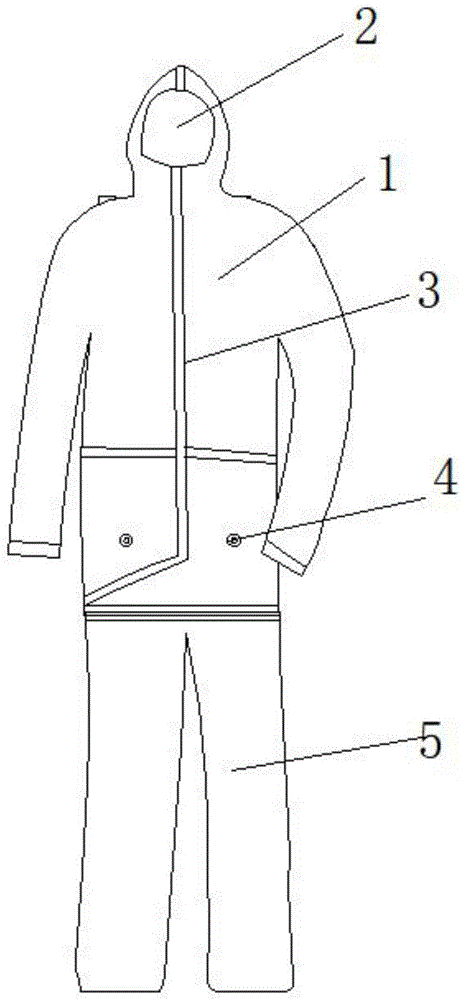 一种安全性高的防护服的制作方法