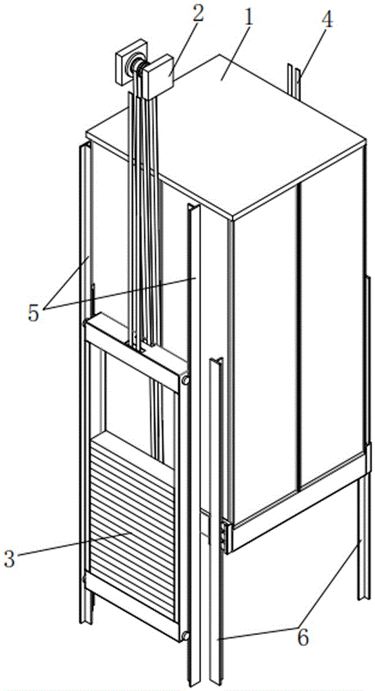 一种底托式曳引电梯布置结构的制作方法