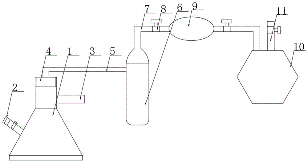 一种输液管游离态气氡集气装置的制作方法