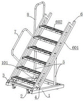 一种便携式可折叠蹬车梯的制作方法