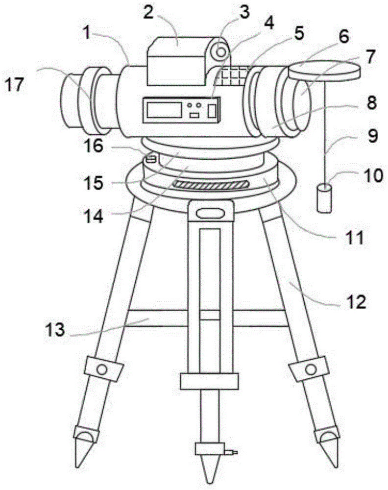 一种建筑用自平衡水准仪的制作方法