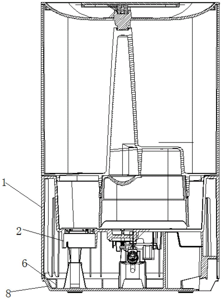 加湿器的底壳结构及加湿器的制作方法