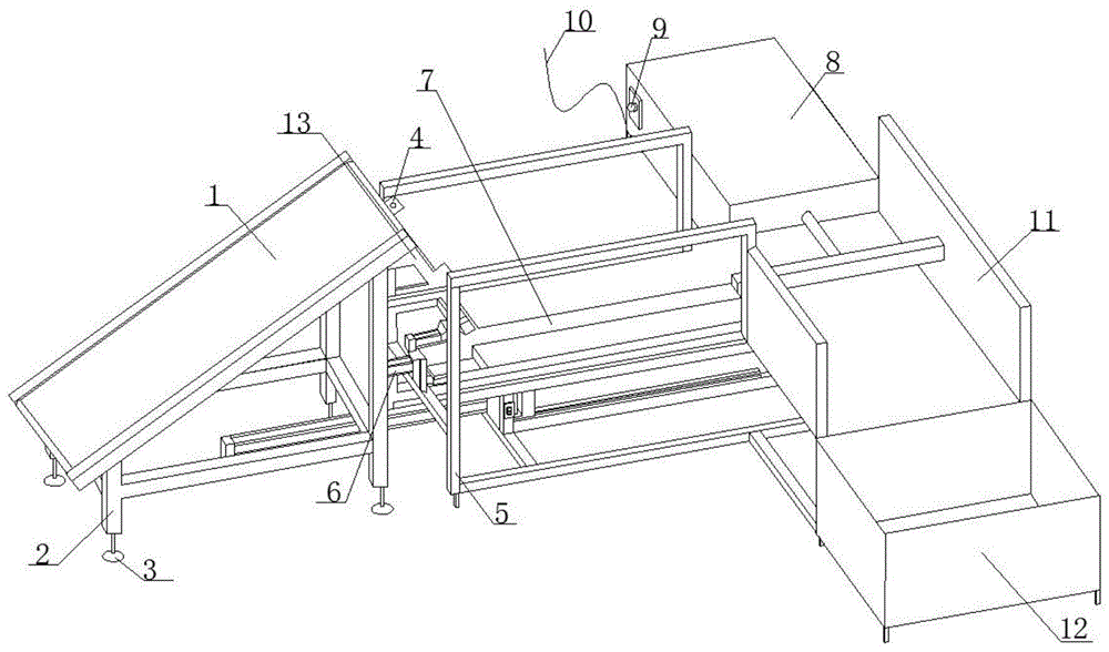 一种环保型建筑模板加工设备专用的物料推送装置的制作方法