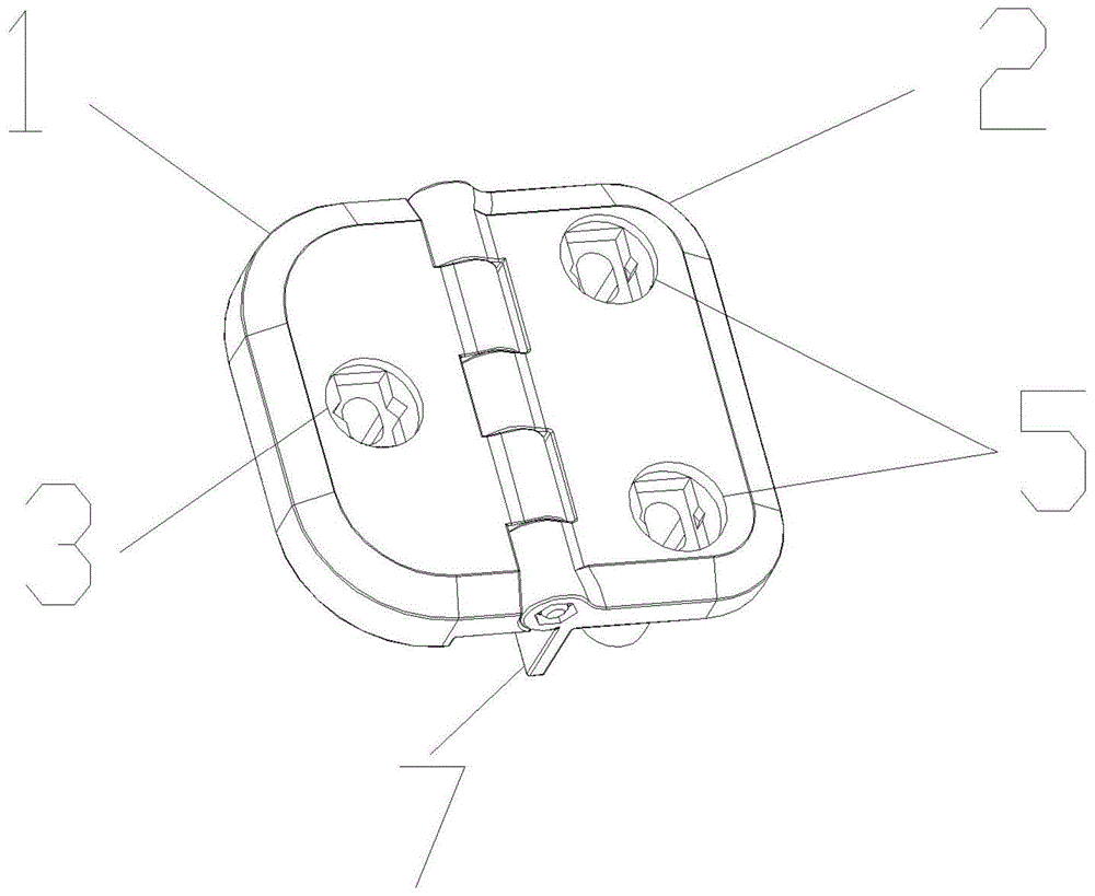 一种孔距可调整的合页的制作方法