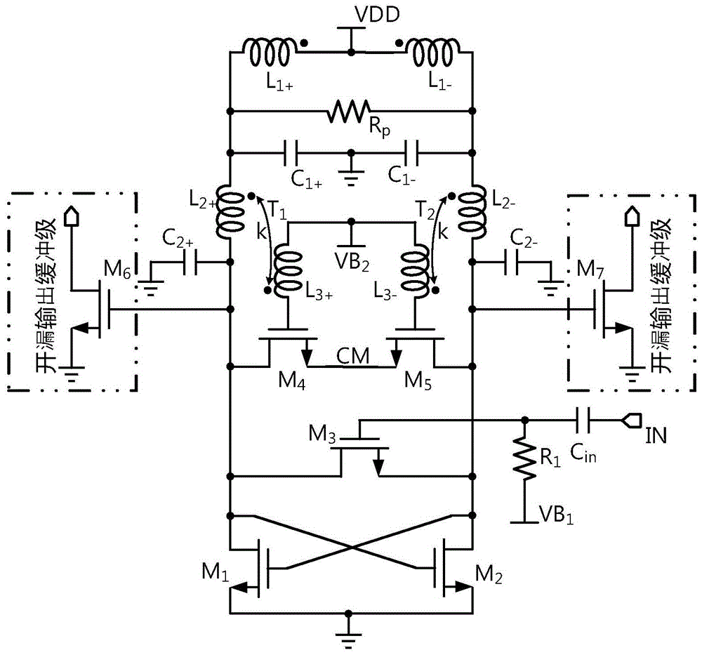 一种包含变压器耦合除三分频的宽带注入锁定除四分频器的制作方法