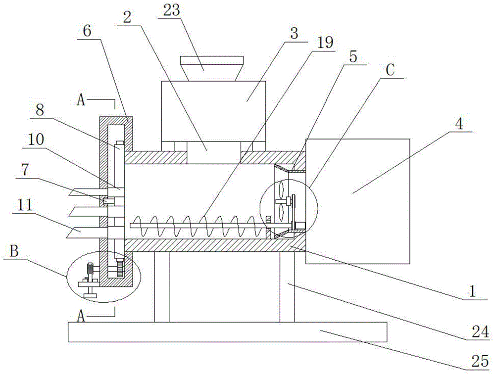 一种布艺玩具加工用的充棉机的制作方法