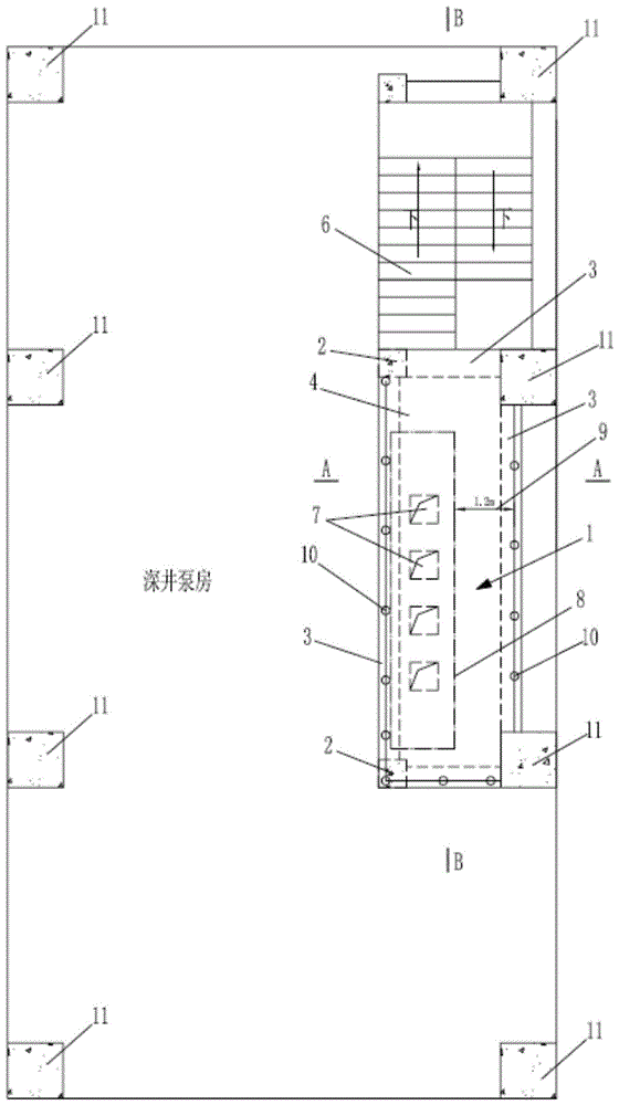 深井泵房操控平台结构的制作方法
