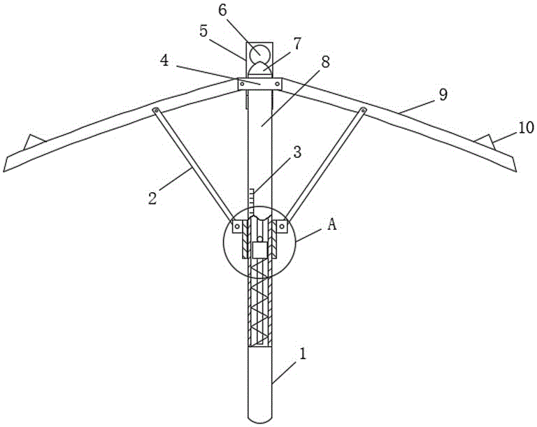 电力电缆弯曲半径测量辅助装置的制作方法