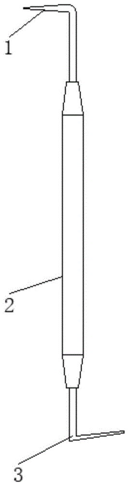 上颌智齿断根专用掏根探针的制作方法