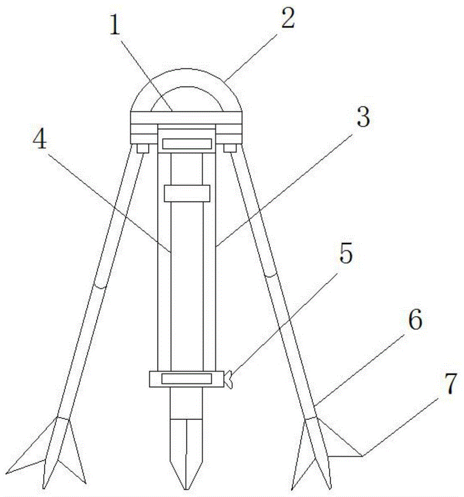 一种建筑工程检测三脚架的制作方法