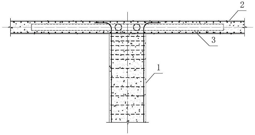 一种井字钢管加强无梁楼盖结构的制作方法