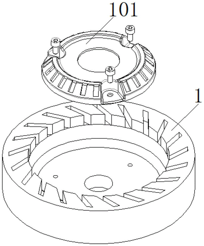 一种高速杯形砂轮冷却结构及杯形砂轮的制作方法