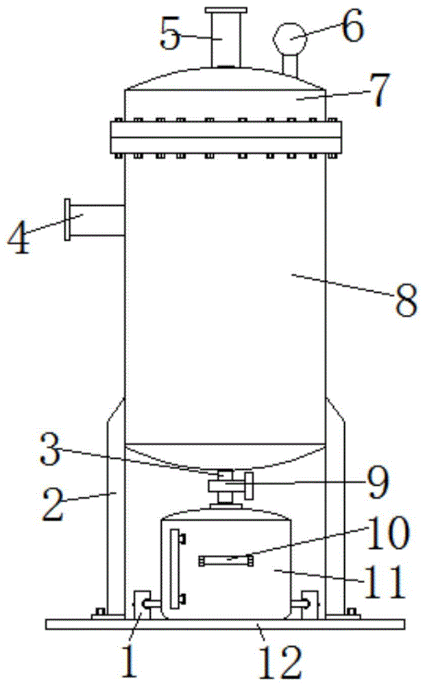 一种氟化的气液分离器用集料装置的制作方法