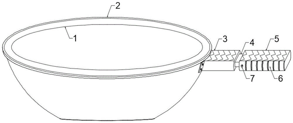一种带有伸缩手柄结构的锅的制作方法