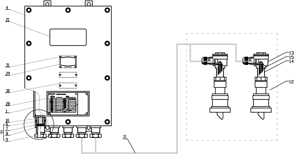 一种矿用隔爆兼本安型超声波流量计的制作方法