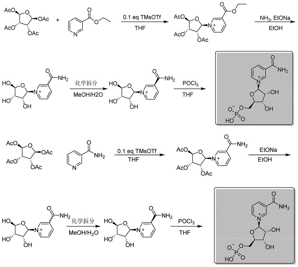 一种β-烟酰胺单核苷酸的工艺制备方法与流程