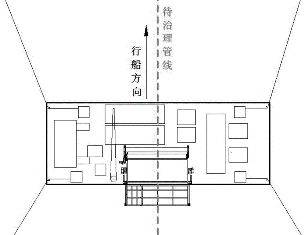 一种海上联锁排的铺设流程的制作方法