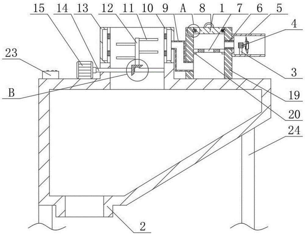 一种塑料壳料加料斗用防尘装置的制作方法