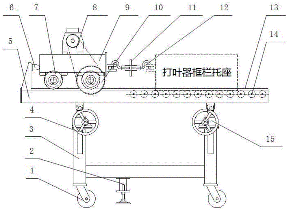 一种打叶器快速维护装置的制作方法