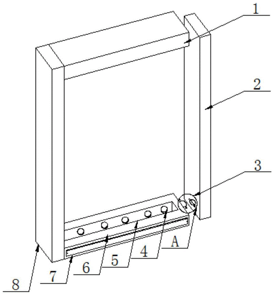 一种用于铝合金门窗的连接结构的制作方法