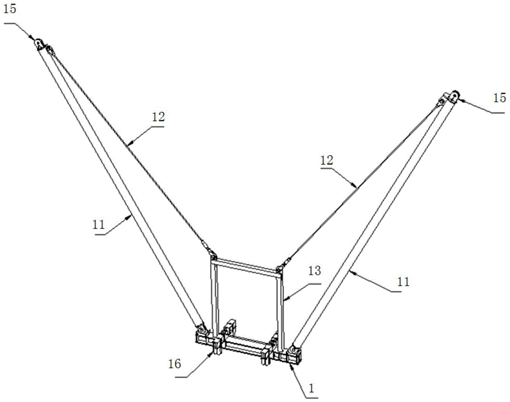 一种适用于柔性索网屋面的带弹簧的悬挂环形马道体系的制作方法