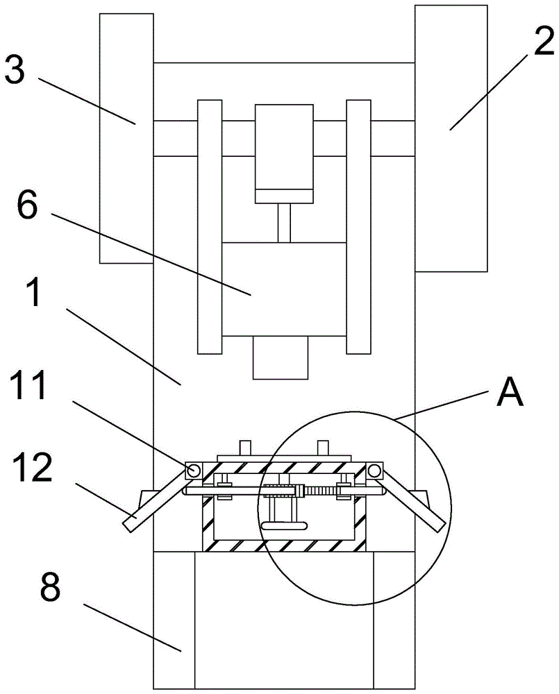 一种带有外延架的光伏支架冲孔压力机的制作方法