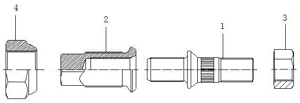 一种一体式轮胎螺丝的制作方法