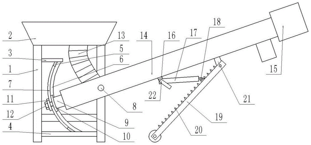 一种用于石油钻井液处理的螺旋输送机的制作方法