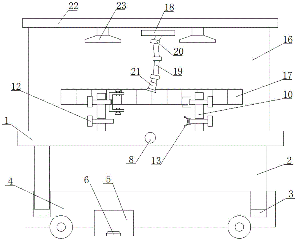 一种检修用便携移动工作台的制作方法