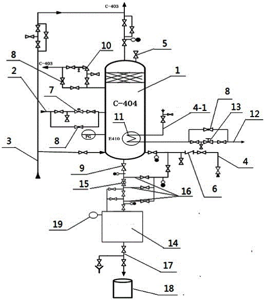 一种溶剂再生塔在线排渣系统的制作方法