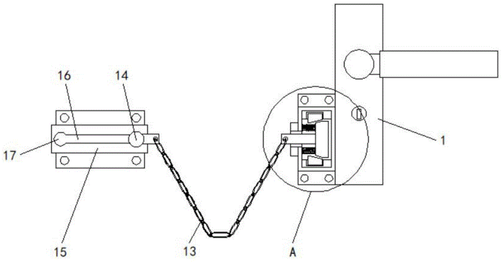 一种带锁定装置的门锁执手面板结构的制作方法