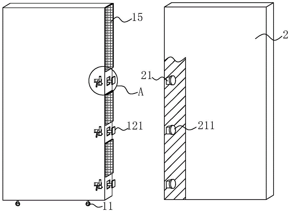 一种室内移动式隔断墙板的连接结构的制作方法